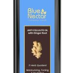 بلو نكتار زيت تدليك الجسم المضاد للسيلوليت لشد البشرة وتوحيدها وترطيبها | زيت تدليك جذور الزنجبيل الاصلي مع فيتامين B وC النباتي للنساء والرجال (11 عشب، 100 مل)