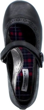 ⁦لندن فوغ حذاء الزي المدرسي للفتيات الصغيرات بمقاسات ماري جين والباليه مسطح⁩ - الصورة ⁦4⁩