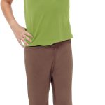 ريميمي ملابس هالوين للاولاد والاطفال قميص شاغي اخضر برقبة على شكل حرف V مع بنطلون جرس بني 7-8 سنوات