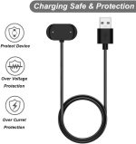 ⁦سكيدو شاحن متوافق مع امازفيت GTR 4 وGTR 3 وGTR 3 برو وGTS 3 وGTS 4 وT-Rex 2 - كيبل شحن USB بدبوسين 18.5 ملم 0.75 انش 3.3 قدم 100 سم - ملحقات الساعة الذكية⁩ - الصورة ⁦5⁩