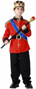 فستان تنكري بتصميم الملك الاوروبي للاولاد من هوم سمارت، زي الامير الساحر للحفلات وهدية عيد الميلاد