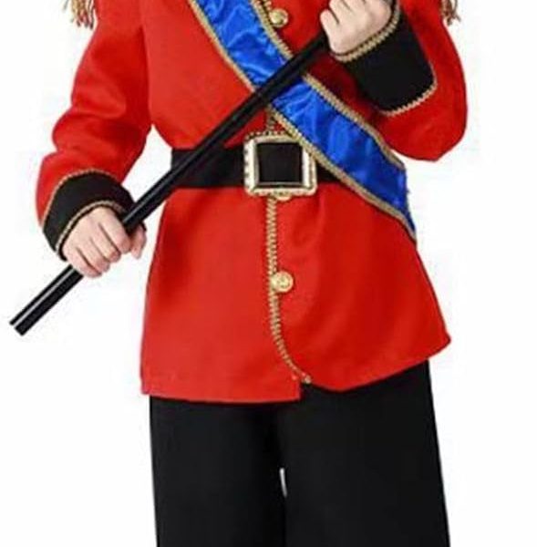 فستان تنكري بتصميم الملك الاوروبي للاولاد من هوم سمارت، زي الامير الساحر للحفلات وهدية عيد الميلاد