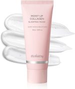 اليشاكوي قناع نوم بالكولاجين من مويست اب - قناع وجه للنوم طوال الليل - كريم جل مرطب للوجه مع فيتامين E والنياسيناميد - مرطب ومضاد للشيخوخة والعناية بالاشراق - 1.69 اونصة سائلة