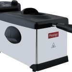 بريستيج مقلاة عميقة من الستانلس ستيل بـ 8 اعدادات لدرجة الحرارة 150 230 درجة مئوية 3 لتر، هيكل من الستانلس ستيل، سلة 1 كجم، PR54916، فضي، كفالة المصنع لمدة عام واحد على الاقل