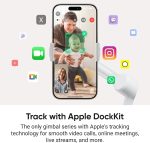 ⁦انستا360 فلو 2 برو جراي - جيمبال قابل للطي بتقنية الذكاء الاصطناعي، متعدد الاشخاص وتتبع دوران 360 درجة، حامل ثلاثي مدمج / عصا سيلفي، مثبت محمول لايفون/اندرويد⁩ - الصورة ⁦4⁩