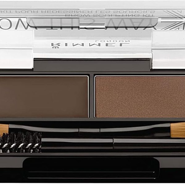 مجموعة نحت الحواجب براو ذيس واي من ريميل لندن، بني داكن