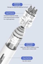 ⁦مشط توزيع فروة الراس من نالاكال، مشط تدليك فروة الرأس، فرشاة توزيع كرة دوارة، سيروم تدليك فروة الرأس، اداة وضع سيروم الشعر مناسبة لمختلف السوائل، لعلاج نمو الشعر⁩ - الصورة ⁦5⁩