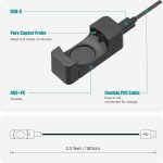 ⁦توسيتا كابل شاحن متوافق مع ساعة ويثينغز سكان ووتش 2 | ساعة سكان ووتش الذكية الخفيفة - 1 متر⁩ - الصورة ⁦4⁩