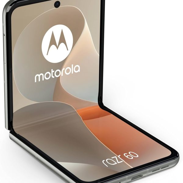 موتورولا جوال رازر 60 ثنائي شرائح الاتصال بذاكرة روم 256GB وذاكرة RAM 8GB (جي اس ام | سي دي ام ايه) هاتف ذكي 5G مفتوح من المصنع (اخف سماوي) - اصدار عالمي