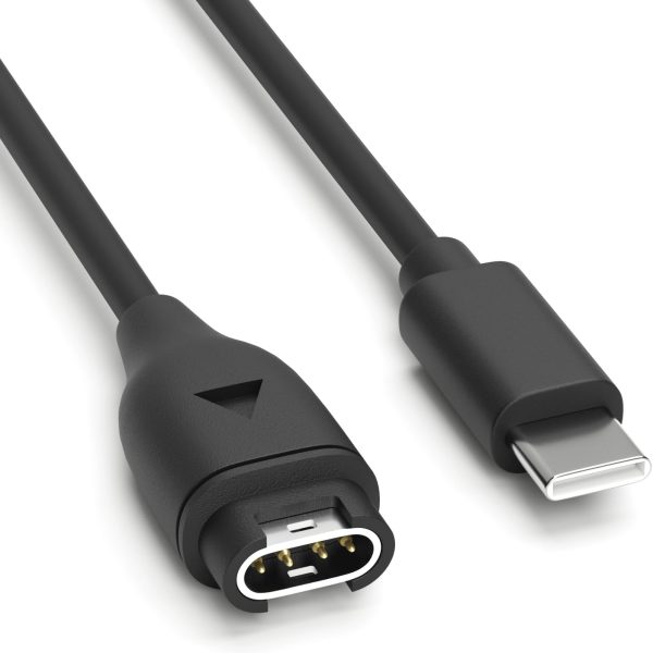 كيبل شحن USB C من سينواك متوافق مع ساعة جارمين فينكس 5 5S 5X بلس 6 6S 6X برو 7 7S 7X، فوررنر 745 935 945 45 45S 245 ميوزيك، انستنكت، ابروتش S10 S40 S60 S12 S42