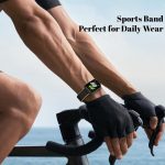 ⁦سوار نايلون من نيسلين متوافق مع سامسونج جالاكسي فيت 3 SM-R390 2024، سوار حلقي من النايلون جيد التهوية بديل لساعة سامسونج جالاكسي فيت 3 SM-R390 باند للرجال والنساء⁩ - الصورة ⁦6⁩