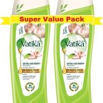 فاتيكا ناتشرالز شامبو نمو الشعر الطبيعي بالثوم الإسباني | للشعر الضعيف المتساقط | مع زيوت فاتيكا المغذية | عبوة اقتصادية للغاية من قطعتين - 2 × 400 مل