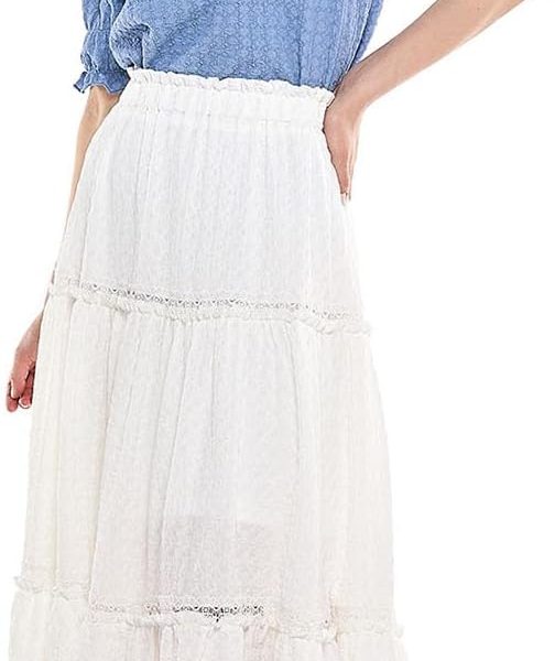 R&B Women's 325-0793WY006-1 Textured Top with Crew Neck and Short Sleeves