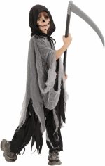 ⁦فستان تنكري جريم ريبر للاولاد والبنات من هوم سمارت، فستان فاخر للهالوين للحفلات ذات الطابع المسرحي والحفلات⁩ - الصورة ⁦2⁩