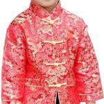 معطف التنين تانغ للأولاد الصغار بأكمام طويلة ملابس صينية للأطفال أزياء للأولاد سترات للأولاد