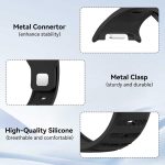 ⁦تي تيرسيلي 3 قطع من الاساور بدون فجوات متوافقة مع ساعة سامسونج جالكسي 8 (40/44 ملم)، 8 كلاسيك، الترا 2 (2025) - سوار معصم رياضي بديل للنساء والرجال⁩ - الصورة ⁦3⁩