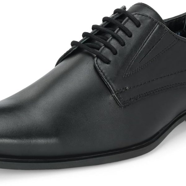 حذاء رسمي للرجال 3923 من الجلد بلون ازرق