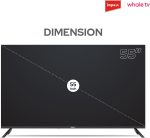 ⁦امبيكس تلفزيون ويل او اس ذكي 55 بوصة QLED (Wios55Q)، تلفزيون UHD 4K، مساعد صوت Ai ChatGPT، ذاكرة RAM 1.5GB، تخزين 8GB، 2×HDMI، 2×USB، عرض 176 درجة، لوحة A+، نتفليكس/برايم/يوتيوب، كفالة عامين⁩ - الصورة ⁦9⁩