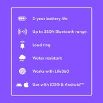 ⁦تايل من لايف 360 اسنشيالز - متتبع بلوتوث وموقع العناصر للمفاتيح والمحافظ واجهزة التحكم عن بعد والمزيد؛ يمكنك العثور بسهولة على جميع اشيائك. متوافقة مع اي او اس واندرويد. عبوة من 4 قطع (ماتس/سليم/ستيكر⁩ - الصورة ⁦7⁩