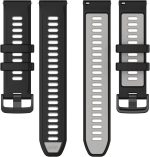 ⁦Fit for Garmin Forerunner 265S 255S Watch Bands, 18mm Quick Release Durable Silicone Replacement Bands Wristbands Straps Bracelet Fit for Garmin Vivoactive 4S/Vivomove 3S/Venu 2S⁩ - الصورة ⁦5⁩