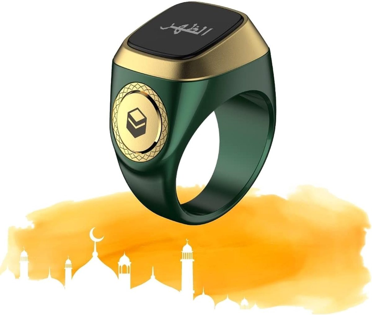 ايكيبلا سمارت تسبيح ذكر1 لايت خاتم اخضر 20 ملم، E0120Gr