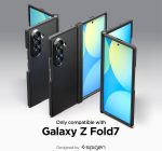 ⁦سبايجن حافظة تاف ارمور برو ماج فيت لهاتف سامسونج جالاكسي Z فولد 7 [متوافق مع ماج سيف] غطاء (2025) - اسود⁩ - الصورة ⁦2⁩