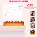 ⁦فرشاة فرد الشعر جو براش برو لاسلكية من نومويا - 199 مليون ايونات سالبة، تسخين سريع 20 ثانية، 3 اعدادات لدرجة الحرارة، 2000 مللي امبير في الساعة، قابلة لاعادة الشحن، صغيرة الحجم ومناسبة للسفر مع شاشة⁩ - الصورة ⁦5⁩