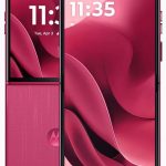 موتورولا جوال رازر 60 الترا ثنائي شرائح الاتصال بذاكرة روم 512GB وذاكرة RAM 16GB (جي اس ام فقط | بدون سي دي ام ايه) هاتف ذكي 5G مفتوح من المصنع (بانتون كاباريه) - اصدار عالمي