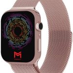 مارجون سوار حلقي من الستانلس ستيل لساعة ابل 38 ملم 40 ملم 41 ملم 42 ملم 44 ملم 45 ملم 46 ملم 49 ملم، سوار بديل بمشبك مغناطيسي لسلسلة اي ووتش الترا 2/الترا 10 9 8 7 اس اي 6 5 4 3 2 1