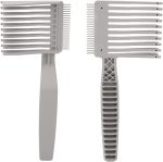 ⁦مشط احترافي لقص شعر الرجال من زودو، مشط احترافي لقص شعر الرجال مع دليل علوي مسطح، اداة مزج مقاومة للحرارة لصالونات التجميل⁩ - الصورة ⁦7⁩