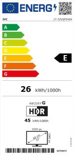 ⁦تلفزيون كيو ال اي دي 32 بوصة من جيه في سي، تلفزيون سمارت فيرنسير FHD بنظام اندرويد (HDR، موالف ثلاثي، بلوتوث) LT-32VQF545A [انرجي كلاس اي] (LT-32VQF545A)⁩ - الصورة ⁦10⁩
