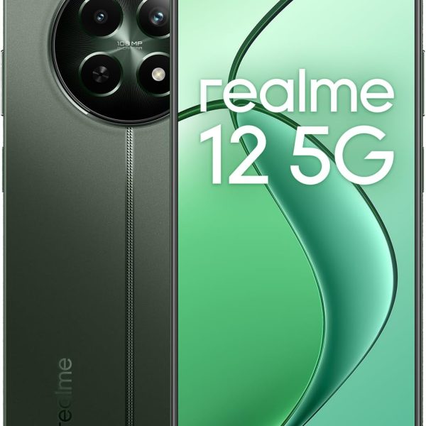 ريلمي 12 ثنائي شرائح الاتصال روم 256GB + 8GB RAM (جي اس ام فقط | بدون سي دي ام ايه) هاتف ذكي 5G مفتوح من المصنع (بايونير جرين) - اصدار عالمي