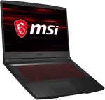 ⁦MSI لابتوب العاب GF65 رفيع 10SDR 2020 بشاشة 15.6 انش FHD 144Hz كور I7-10750H حتى 5.0GHz 8GB 512GB NVMe SSD نيفيا GTX 1660TI 6GB كيبورد انجليزي باضاءة خلفية ويندوز 10 اسود⁩ - الصورة ⁦2⁩