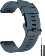 سوار ساعة سيليكون ناعم 22 ملم من فانكل، متوافق مع جارمين فينيكس 7/فينيكس 6 برو/فينيكس 6/فينيكس 5 بلس/فينيكس 5/فوررنر 955/945/935/ايبيكس/ديسنت جي 1/ابروتش S60/كواتيكس 5