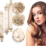 اداة تجعيد الشعر من كوسلين، 3 مجموعات / 6 قطع جديدة من الساتان بدون حرارة مع قبعات للشعر، شريط راس ناعم للشعر الطويل، بكرات شعر بدون حرارة يمكنها النوم طوال الليل، ادوات تصفيف الشعر التي تصنعها بنفسك،