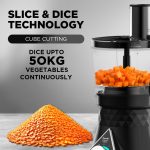 ⁦بريثي مطحنة خلاط كوزمو بلاستيكية للمطبخ من زودياك، 5 برطمانات 750 واط (عصارة سوبر استخراج، برطمان ماستر شيف + برطمان محضر طعام)، اسود (Mg236)⁩ - الصورة ⁦4⁩