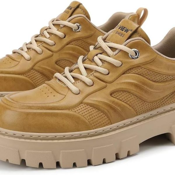 حذاء مارتن عصري كاجوال خفيف الوزن للرجال من سكاي فيو، حذاء رياضي للمشي لمسافات طويلة، حذاء رياضي مكتنز للرجال