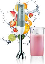 براون مالتي كويك 5 خلاط يدوي MQ 500 Soup - ابيض/رمادي