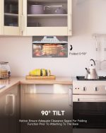 ⁦تلفزيون مطبخ 15.6 انش من سيلفوكس، تلفزيون 1080P FHD تحت الخزانة مع متجر تطبيقات، مساعد صوتي، كروم كاست، 12 فولت للمساحات الصغيرة والمطبخ وغرفة النوم والمركبات الترفيهية - يناسب الخزائن الضيقة⁩ - الصورة ⁦5⁩