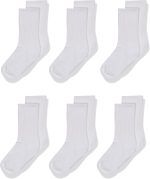Jefferies Socks Girls' Half-Cushion Seamless Socks (Pack of 6)