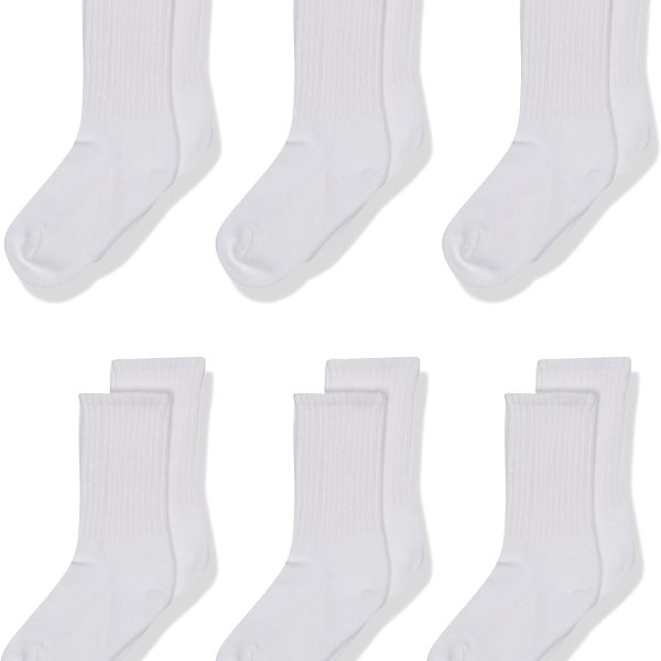 Jefferies Socks Girls' Half-Cushion Seamless Socks (Pack of 6)