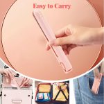 ⁦مكواة فرد الشعر 2 في 1 من جيمي، مكواة تجعيد الشعر مزدوجة الاغراض، مكواة فرد شعر صغيرة محمولة تعمل بمنفذ USB للشقة والسكن الجامعي والسفر (لا يمكن تخزين الكهرباء) (بينك)⁩ - الصورة ⁦7⁩