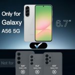⁦جيتك حافظة لهاتف سامسونج جالاكسي A56 الجيل الخامس 5G، غطاء حماية مضاد للصدمات ومضاد للاصفرار، ظهر صلب من البولي كربونات مضاد للخدش (شفاف)⁩ - الصورة ⁦2⁩