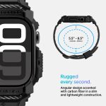 ⁦Spigen Rugged Armor Pro designed for Apple Watch Series 10 (46mm) Case with Band⁩ - الصورة ⁦4⁩