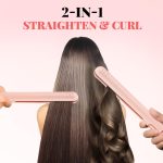 ⁦مكواة فرد الشعر 2 في 1 من جيمي، مكواة تجعيد الشعر مزدوجة الاغراض، مكواة فرد شعر صغيرة محمولة تعمل بمنفذ USB للشقة والسكن الجامعي والسفر (لا يمكن تخزين الكهرباء) (بينك)⁩ - الصورة ⁦2⁩