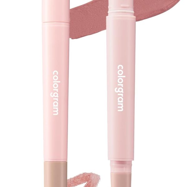 كولورجرام قلم تحديد شفاه اول ان ون اوفرليب ميكر 02 كول بينك | محدد شفاه متعدد الاستخدامات مع ظلال طبيعية ولمسة نهائية غير لامعة وشفاه اكبر وامتلاء وتأثير ممتلئ وملمس كريمي ناعم