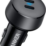 انكر شاحن سيارة USB C، محول باور اي كيو 3.0 بمنفذين 40 واط، شاحن سيارة ايفون 16، باور درايف III ديو مع توصيل طاقة لايفون 16/15/14/وسامسونج وهواوي وشاومي وريدمي وفيفو واوبو وغيرها