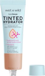 ⁦ويت ان وايلد مرطب ملون بلمسة نهائية طبيعية غير لامعة من بير فوكس، مكياج مرطب للوجه ملون خال من الزيوت، حمض الهيالورونيك، سكوالان، تغطية شفافة الى متوسطة، بيج داكن متوسط⁩ - الصورة ⁦2⁩