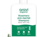 ارافي اورجانيك شامبو مضاد لتساقط الشعر من روزماري | شامبو روزماري لنمو الشعر والتحكم في تساقط الشعر | شعر اقوى حتى 94% | خالٍ من الكبريتات للرجال والنساء | لجميع انواع الشعر | 200 مل