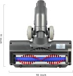 ⁦ديفيوري فرشاة مكنسة كهربائية مع مصابيح امامية للخشب الصلب والسجاد لسلسلة دايسون V6 DC59 DC61 DC62 V6 DC74، فوهة بديلة مطورة بمحرك مع بكرة ناعمة وشعيرات من البولي بروبيلين.⁩ - الصورة ⁦6⁩